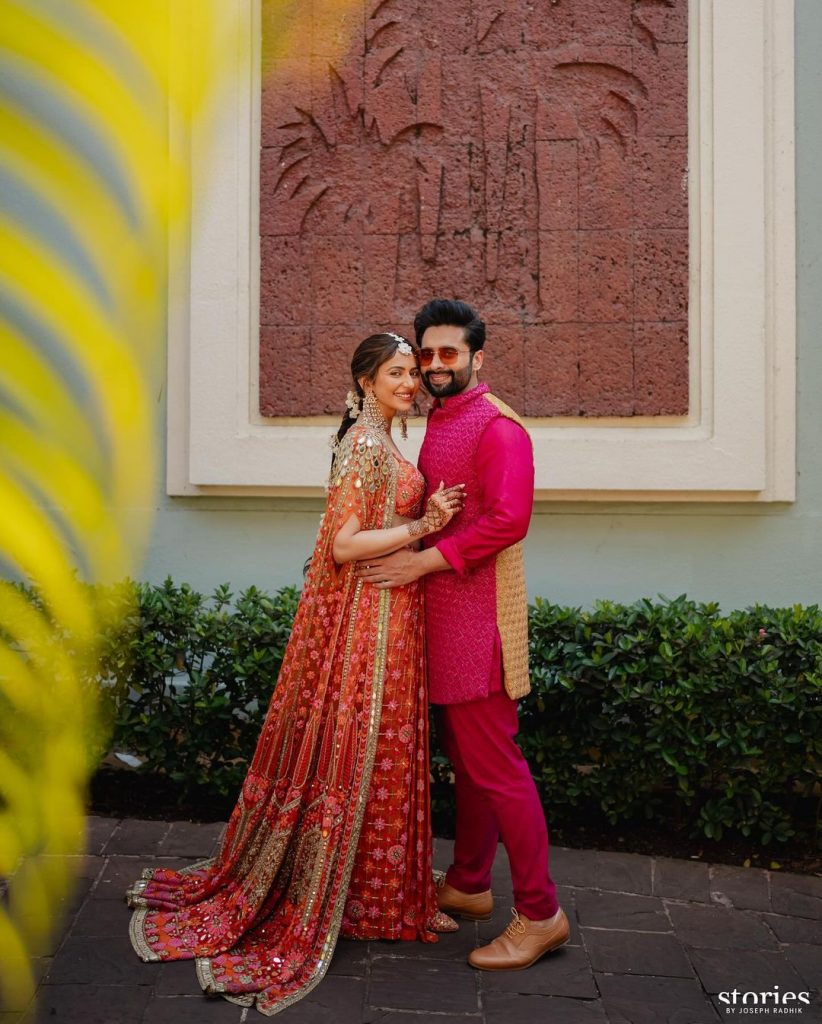 Rakul Preet Singh & Jackky Bhagnani Wedding Pose